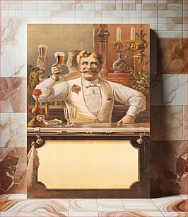 Πίνακας, Bartender (1889), vintage illustration