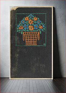 Πίνακας, Basket of Flowers (1907) by Gustav Kalhammer (1886-1919/20)