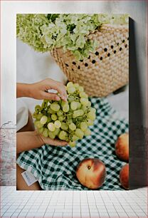 Πίνακας, Basket of Fresh Fruits Καλάθι με φρέσκα φρούτα