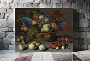 Πίνακας, Basket of Fruits (ca. 1622) by Balthasar van der Ast