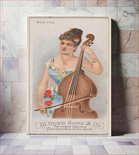 Πίνακας, Bass Viol, from the Musical Instruments series (N82) for Duke brand cigarettes