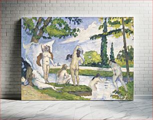 Πίνακας, Bathers (1874–1875) by Paul Cézanne