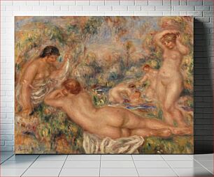 Πίνακας, Bathers (Baigneuses) by Pierre Auguste Renoir