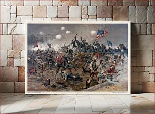 Πίνακας, Battle of Spottsylvania (1887) chromolithograph by Thure de Thulstrup
