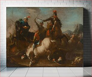 Πίνακας, Battle scene, August Querfurt