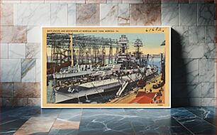 Πίνακας, Battleships and Destroyers at Norfolk Navy Yard, Norfolk, VA