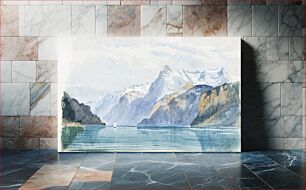 Πίνακας, Bay of Uri, Brunnen from Switzerland 1870 Sketchbook by John Singer Sargent