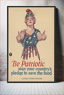 Πίνακας, Be patriotic--sign your country's pledge to save the food Paul Stahr