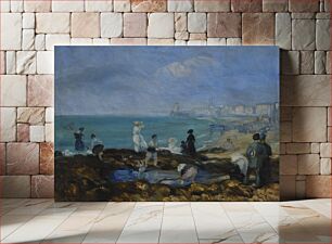 Πίνακας, Beach at Dieppe by William James Glackens