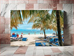 Πίνακας, Beach Day at the Tropical Paradise Ημέρα Παραλία στον Τροπικό Παράδεισο