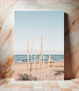 Πίνακας, Beach with Dry Grasses Παραλία με ξερά χόρτα