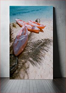 Πίνακας, Beached Kayaks by the Sea Beached Kayaks by the Sea