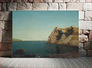 Πίνακας, Beacon Rock, Newport Harbor (1857) by John Frederick Kensett