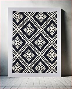 Πίνακας, Bedding Cover (futonji) with Design of Geometric Patterns