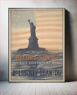 Πίνακας, Before sunset buy a U.S. government bond of the 2nd liberty loan of 1917 / Eugenie De Land
