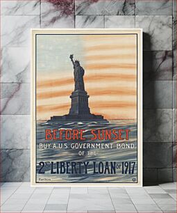 Πίνακας, Before sunset. Buy a U.S. government bond of the 2nd Liberty Loan of 1917