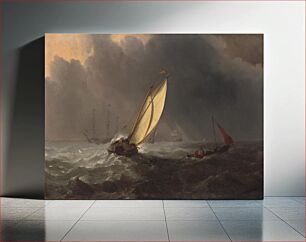 Πίνακας, Before the Storm (ca. 1700) by Willem van de Velde the Younger