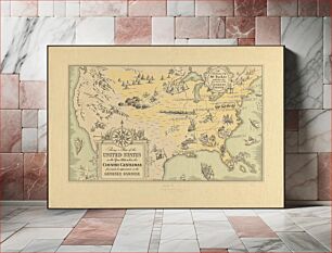 Πίνακας, Being a map of the United States in the year 1831 when the Country Gentleman first made its appearance as the Genesee Farmer
