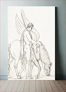 Πίνακας, Bellerophon and Pegasus (ca. 1790–1844) by Bertel Thorvaldsen