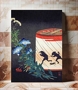 Πίνακας, Bellflower and Lantern by Hiroaki Takahashi (1871–1945)