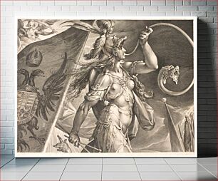 Πίνακας, Bellona coming to the aid of the Emperor's troops in the victory over the Turks (upper half) by Jan Harmensz Muller