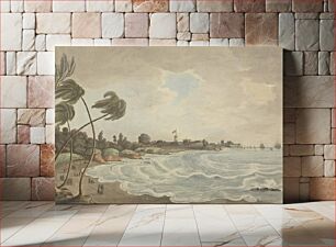 Πίνακας, Bencooler Bay, Small Road & Wharf, Fort Marlborough, Sumakra, 1799