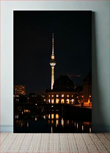 Πίνακας, Berlin TV Tower at Night Τηλεοπτικός Πύργος του Βερολίνου τη νύχτα