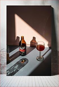 Πίνακας, Beverage Still Life with Shadows Ποτό Νεκρή φύση με Σκιές