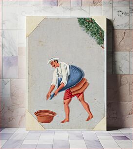 Πίνακας, Bhishti or water carrier