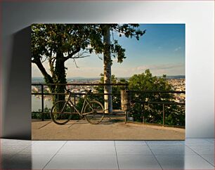 Πίνακας, Bicycle Overlooking City Ποδήλατο με θέα στην πόλη