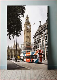 Πίνακας, Big Ben and London Tour Bus Μπιγκ Μπεν και τουριστικό λεωφορείο του Λονδίνου