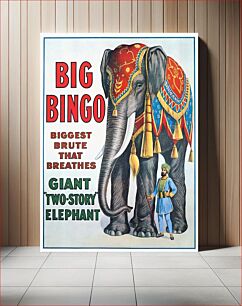 Πίνακας, Big Bingo : Giant "two-story" elephant now exhibited by Ringling Bros (1916)