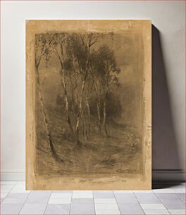 Πίνακας, Birches on the hillside by Lajos Csordák