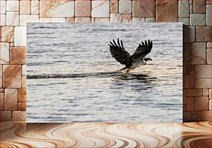 Πίνακας, Bird in Flight Over Water Πουλί σε πτήση πάνω από το νερό