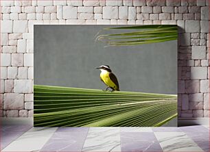 Πίνακας, Bird on a Palm Leaf Πουλί σε φύλλο φοίνικα