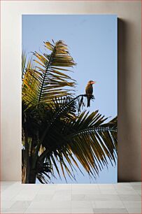 Πίνακας, Bird on a Palm Tree Πουλί σε Φοίνικα