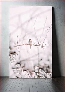 Πίνακας, Bird on a Snowy Branch Πουλί σε ένα χιονισμένο κλαδί