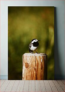 Πίνακας, Bird on a Wooden Post Πουλί σε έναν ξύλινο στύλο