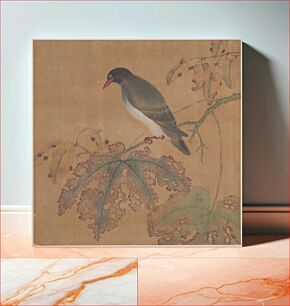 Πίνακας, Bird on Branch by Unidentified artist