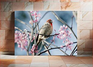 Πίνακας, Bird on Flowering Branch Πουλί στον ανθισμένο κλάδο