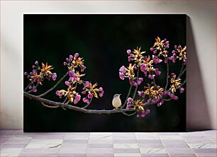 Πίνακας, Bird on Flowering Branch Πουλί στο ανθισμένο κλαδί