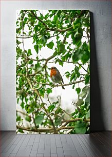 Πίνακας, Bird perched on a branch Πουλί σκαρφαλωμένο σε κλαδί