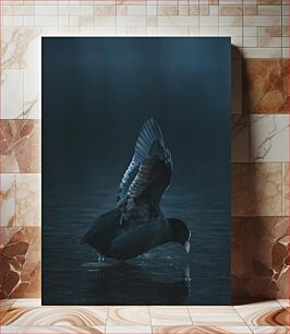 Πίνακας, Bird Reflecting on Water Πουλί που αντανακλάται στο νερό