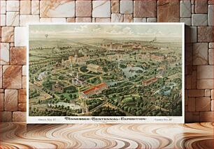 Πίνακας, Bird's-eye view of the Exposition's grounds