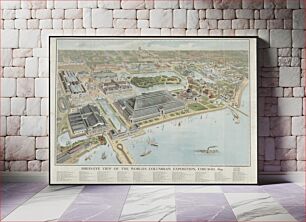 Πίνακας, Bird's-eye view of the World's Columbian Exposition, Chicago, 1893