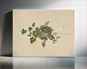 Πίνακας, Bird's nest with vines