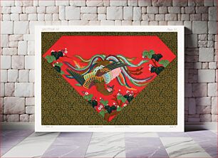 Πίνακας, Bird tapestry design from section III plate VI. by G.A. Audsley-Japanese illustration