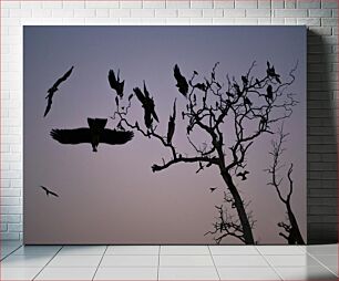 Πίνακας, Birds in Flight at Dusk Πουλιά σε πτήση το σούρουπο