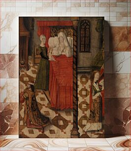 Πίνακας, Birth of the Virgin, a Male Donor, and the Education of the Virgin by Unidentified artist