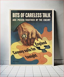 Πίνακας, Bits of careless talk are pieced together by the enemy, Nazi propaganda
